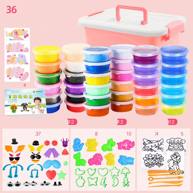 36-Color Air-Dry Clay Kit with Molds & Tools โ photo 5