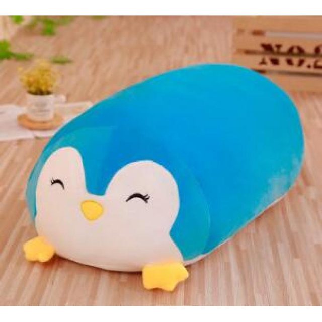 Sleepy Blue Penguin Loaf Pillow 30cm โ photo 2