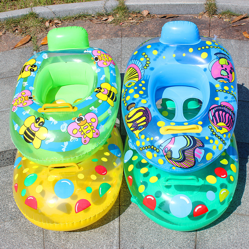 Baby Seat Swim Ring with Backrest and Handles