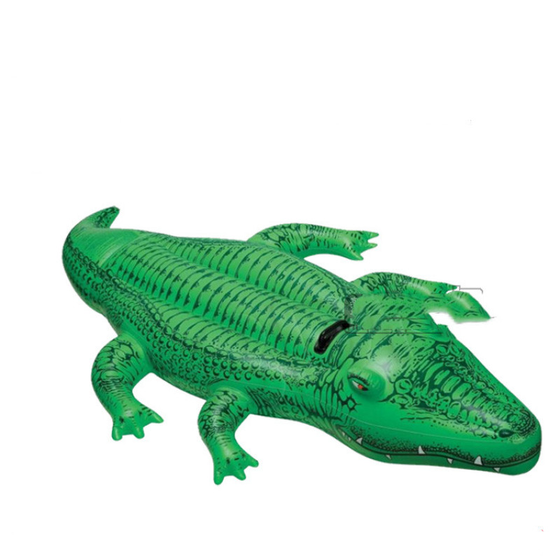 Giant Green Crocodile Ride-On Pool Float