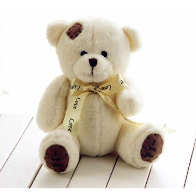 I Love You Cream Teddy Bear Plush