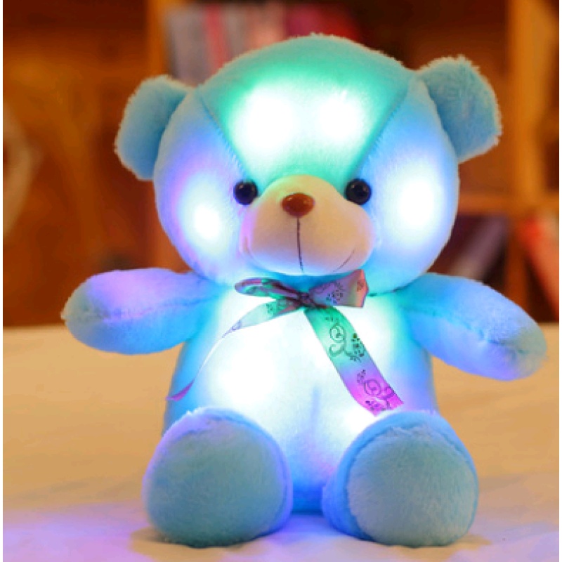 Color-Changing LED Glow Teddy Bear, 30cm — photo 2