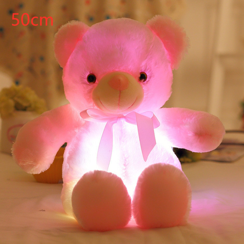 Color-Changing LED Glow Teddy Bear, 30cm — photo 6