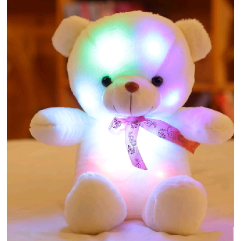 Color-Changing LED Glow Teddy Bear, 30cm — photo 4