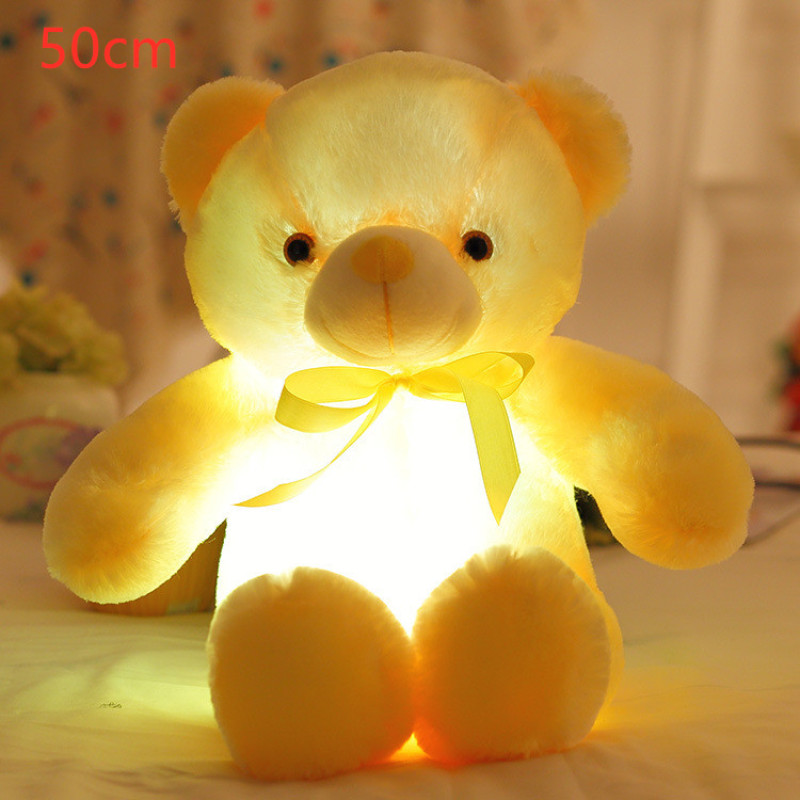 Color-Changing LED Glow Teddy Bear, 30cm — photo 3