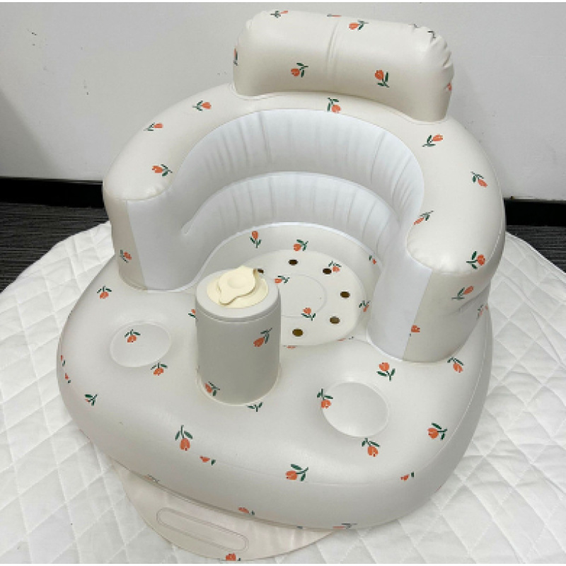 Inflatable Baby Bath Seat with Tiger Print โ photo 4