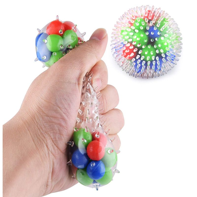 Rainbow Bead Squishy Stress Ball โ photo 2