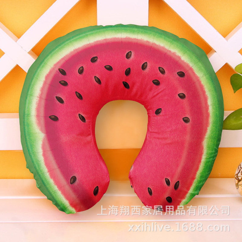 Pink Sprinkle Donut U-Shaped Travel Pillow โ photo 3