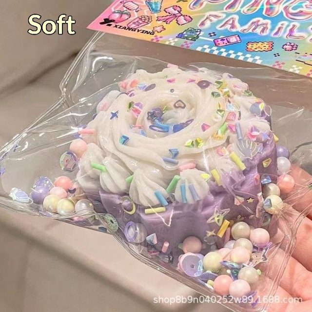 Taro Cloud Whipped Cream Butter Slime