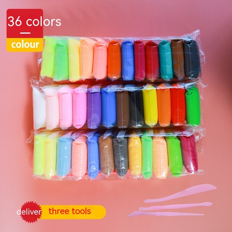 Ultra-Light Air-Dry Clay Set — 12 Colors + Tools — photo 3