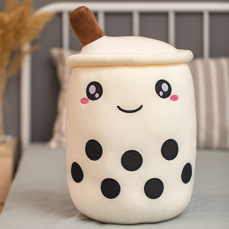Boba Milk Tea Plush with Blushing Face โ photo 3
