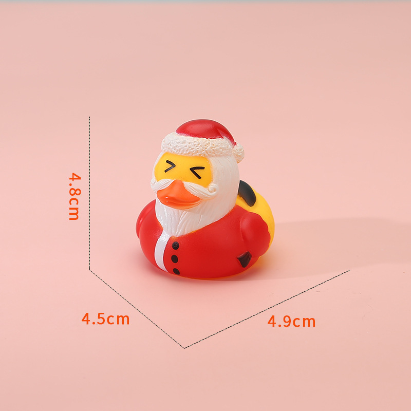 Christmas Antler Yellow Duck Figure — photo 3