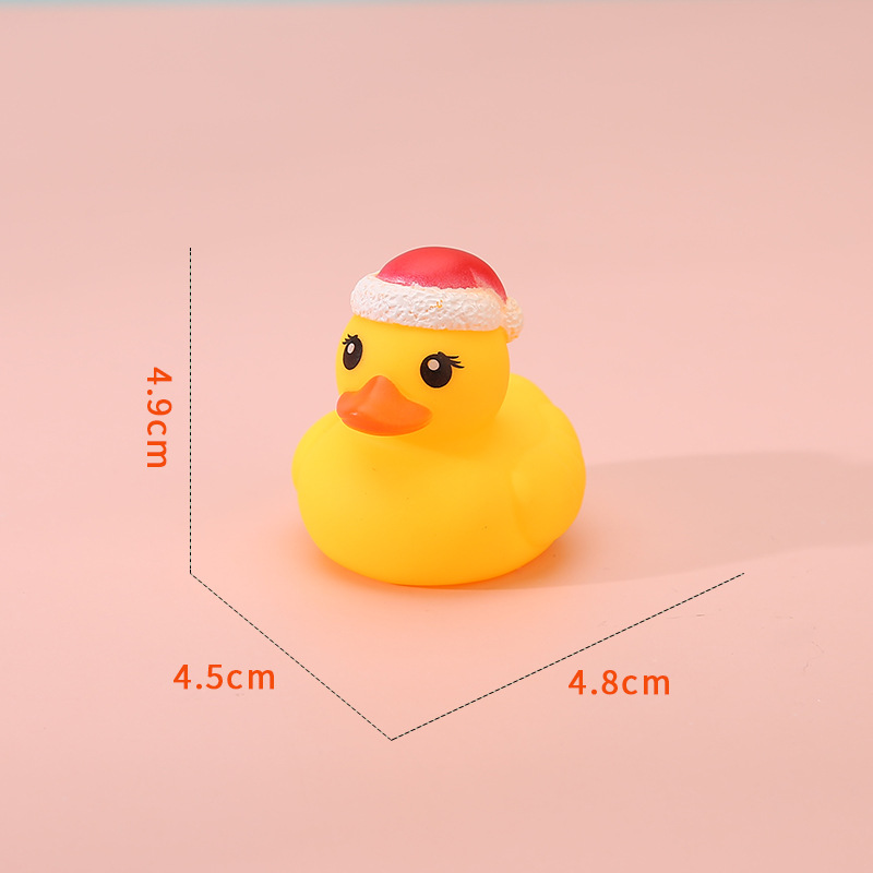 Christmas Antler Yellow Duck Figure — photo 2