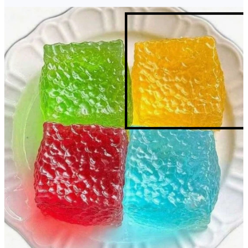 Clear Blue Ice Cube Squishy Stress Ball โ photo 2