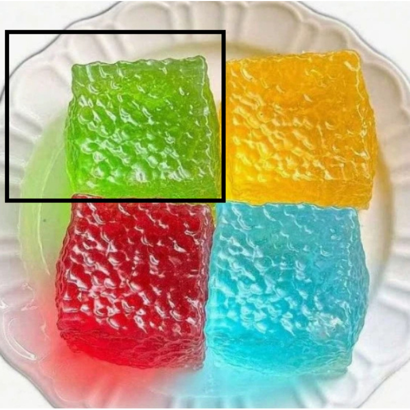 Clear Blue Ice Cube Squishy Stress Ball โ photo 3