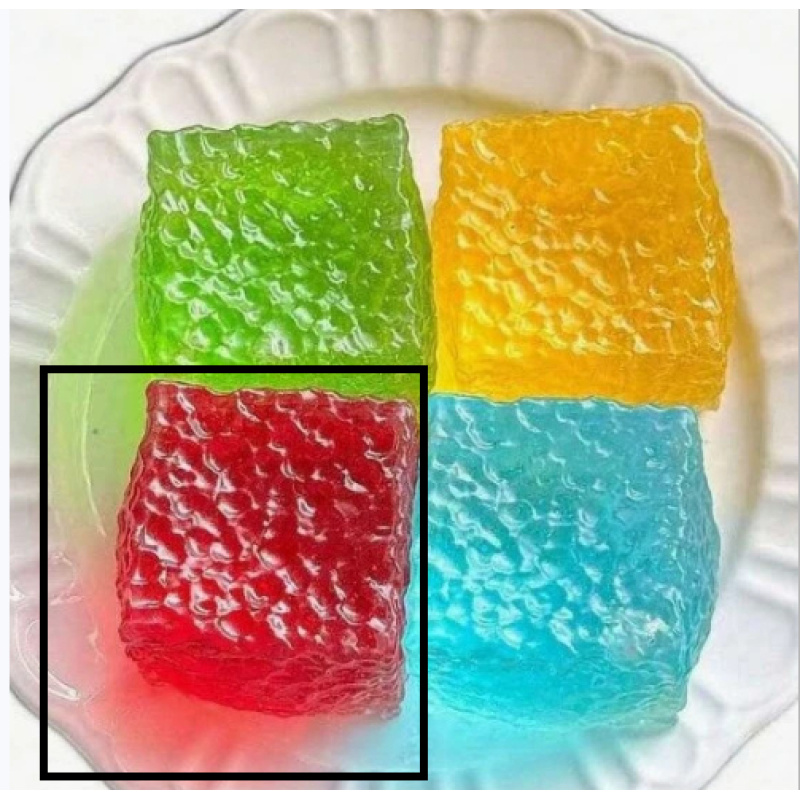 Clear Blue Ice Cube Squishy Stress Ball โ photo 4