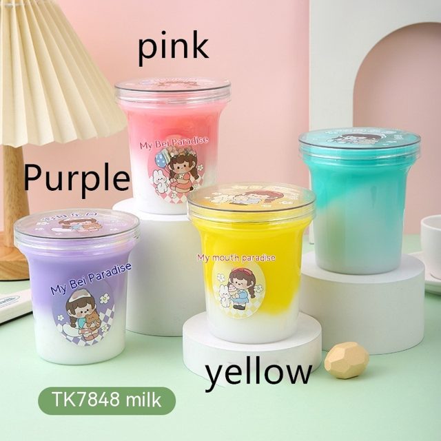 Pink Milky Cloud Slime Cup