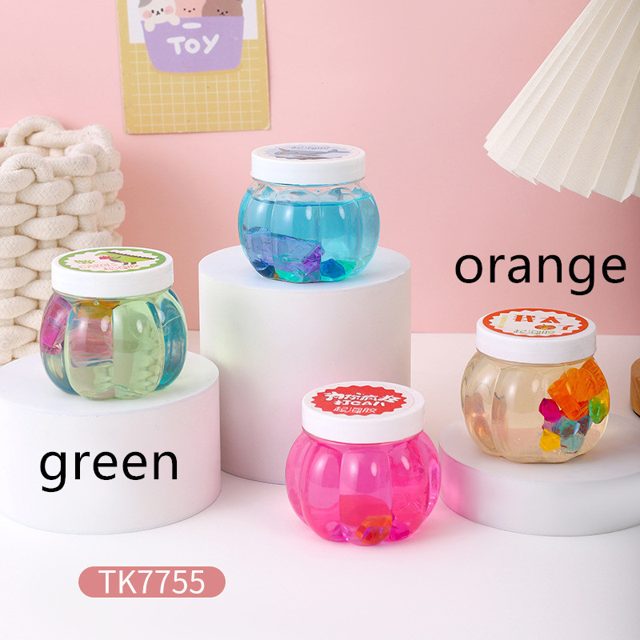 Green Ocean Jelly Slime Jar with Gummy Bits