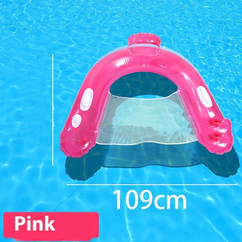 Clear Mesh-Seat Pool Chair Float (109cm) โ photo 2