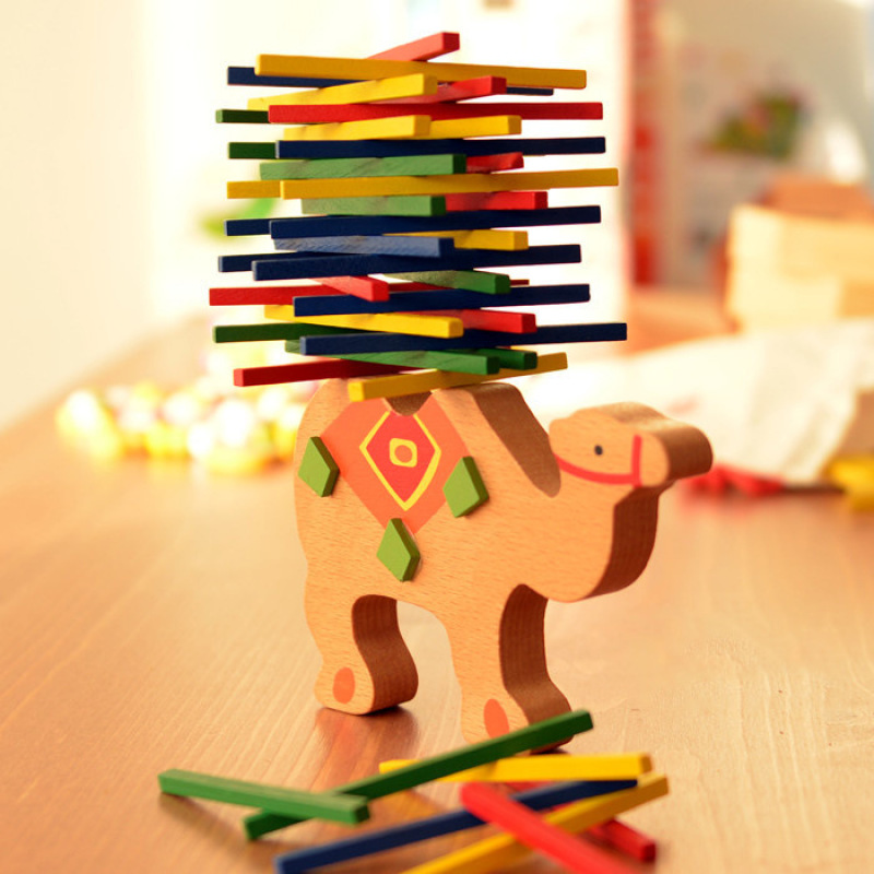 Wooden Elephant Balance Stacking Sticks Game — photo 2